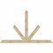 Ekena Millwork Saratoga Rough Sawn Timber Gable Bracket, Douglas Fir, 108"W x 68"H x 6"D x 6"F, 15/12 Pitch GBW108X68X0606SAR00RDF - alternate 1